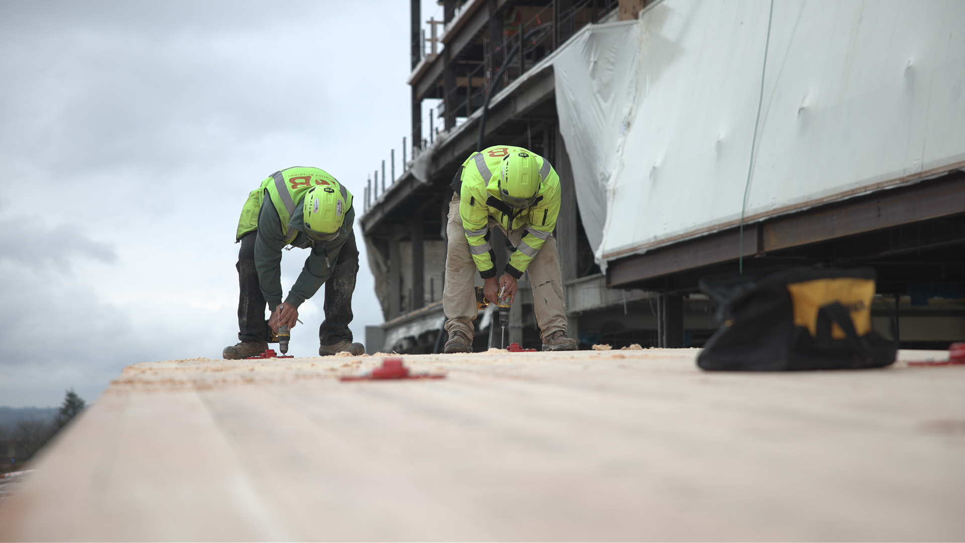 Optimized erection sequencing on mass timber jobsite